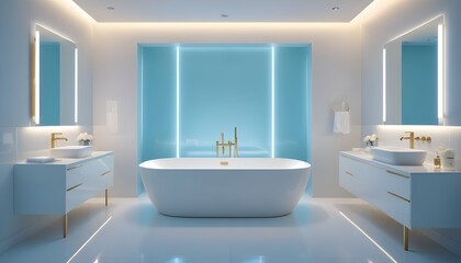 white and gold theme modern interior design