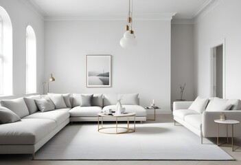 white and gold theme modern interior design