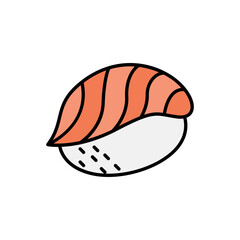 Salmon sushi icon