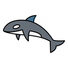 Obraz premium Whale icon