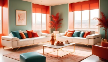 white and gold theme modern interior design