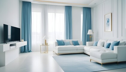 white and gold theme modern interior design