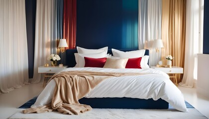 white and gold theme modern interior design