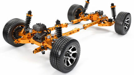 Naklejka premium Dana acquisition systems for collecting and analyzing vehicle performance dana isolated on white background