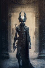Fototapeta premium alien pharaoh, alternative history of Egypt _063