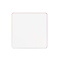 Square transparent gradient glass 3d shape