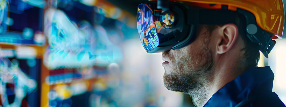 Close-up of virtual reality simulation of complex engineering project, high-resolution, high-definition (HD), ultra high-definition (UHD), professional-grade