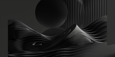 Black innovative imaginative aesthetic shape