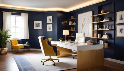 white and gold theme modern interior design