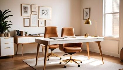 white and gold theme modern interior design