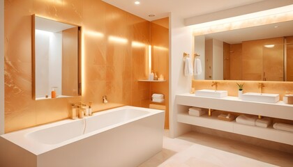 white and gold theme modern interior design