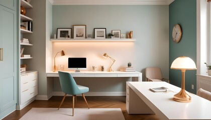 white and gold theme modern interior design