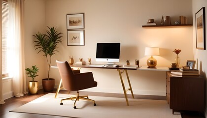 white and gold theme modern interior design