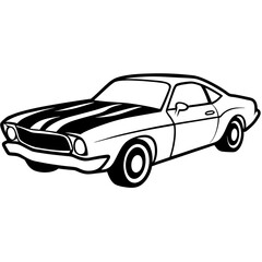 Fototapeta premium Modified car coloring pages
