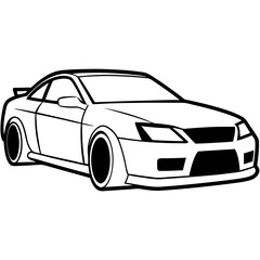 Modified car coloring pages