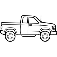 Modified car coloring pages