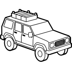 Modified car coloring pages