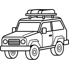 Modified car coloring pages