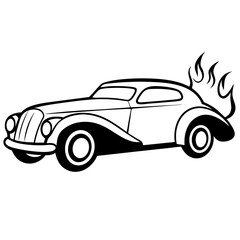 Modified car coloring pages