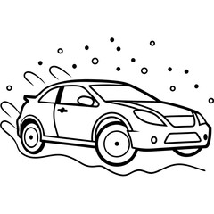 Modified car coloring pages