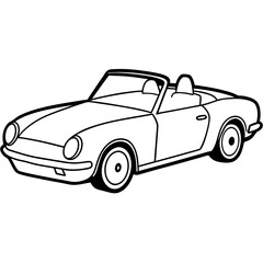 Fototapeta premium Modified car coloring pages