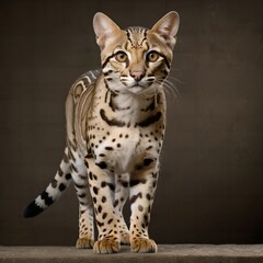 cat, simple background, AI Art
