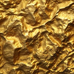 Close Up View of Smooth, Shiny Golden Rocks. Generative AI	