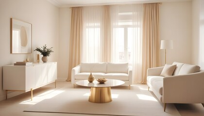white and gold theme modern interior design