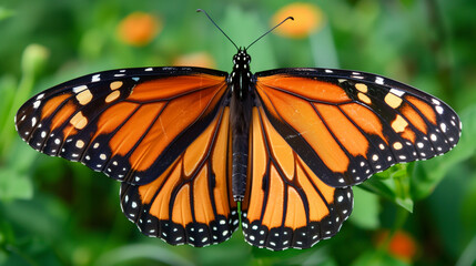 Fototapeta premium butterfly with its wings fully spread,