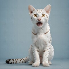 cat, simple background, AI Art
