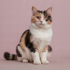 cat, simple background, AI Art
