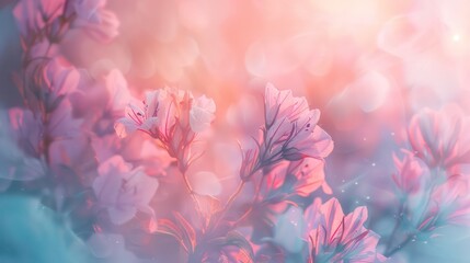 A soft blur of pastel hues, blending seamlessly to create a dreamlike and ethereal atmosphere