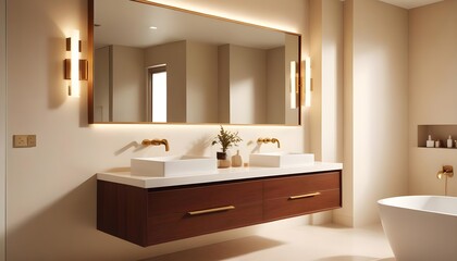 white and gold theme modern interior design