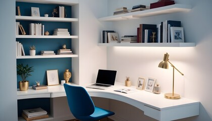 white and gold theme modern interior design