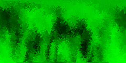 Fototapeta premium Light green, yellow vector poly triangle layout.