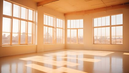 Obraz premium white and gold theme modern interior design