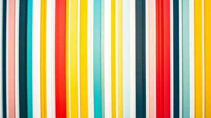 Obraz premium Vibrant Vertical Stripes Background. Bright and colorful vertical stripes in various hues creating a dynamic and playful abstract background.