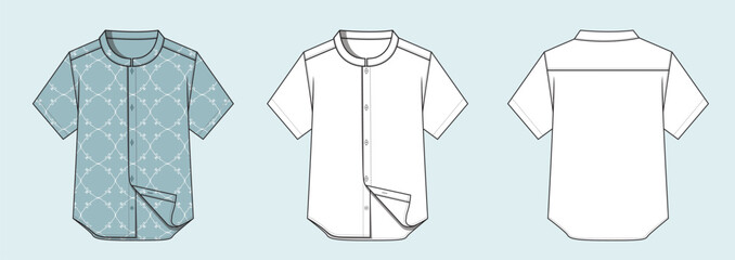 illustration of a summer shirt
