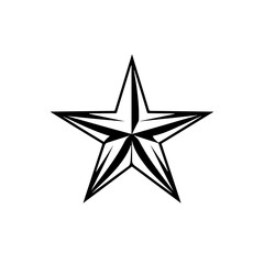 Obraz premium Abstract Star Vector Logo