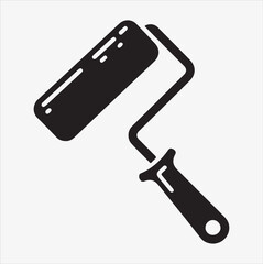 Paint roller icon vector illustration on a White Background