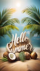 Obraz premium summer holiday background