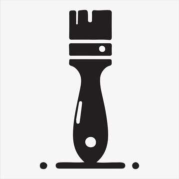 recommend clip art: Paint roller icon vector illustration on a White Background