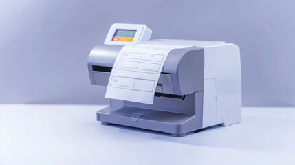 Thermal receipt printer tester for verifying the functionality of receipt printers isolated on white background