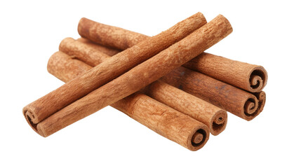 cinnamon sticks on a transparent background