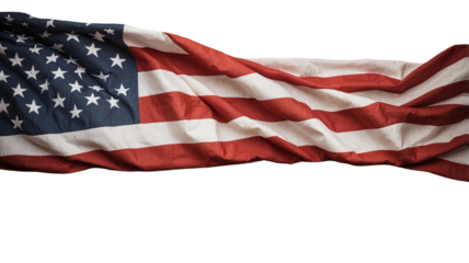 american flag isolated on white png