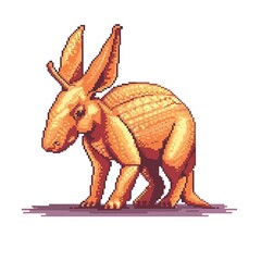 Fototapeta premium Aardvark 8-bit