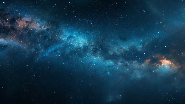 Beautiful night sky background with stars and Milky way