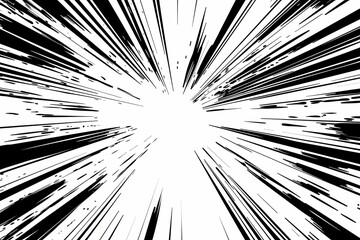 Animating comic speed lines in manga and anime style with alpha channel using three unique concentration lines – radial, vertical, and diagonal – for an engaging effect in cartoons