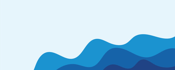 Sea waves layered vector background illustration and sea beach vector illustration.
