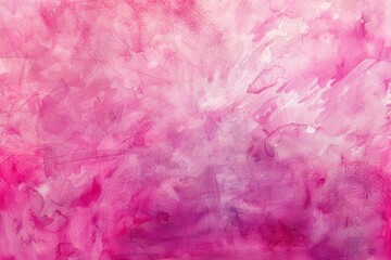 Abstract pink watercolor painting on textured paper background with soft watercolor design created digitally for a template